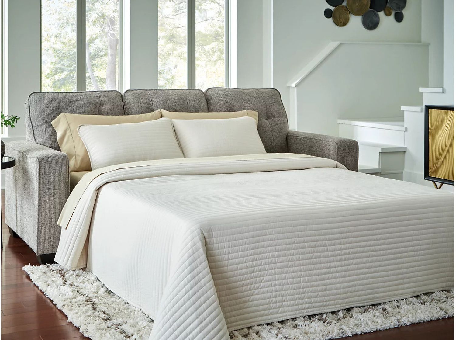 Fanciful Queen Sofa Sleeper In Iron NC2920439