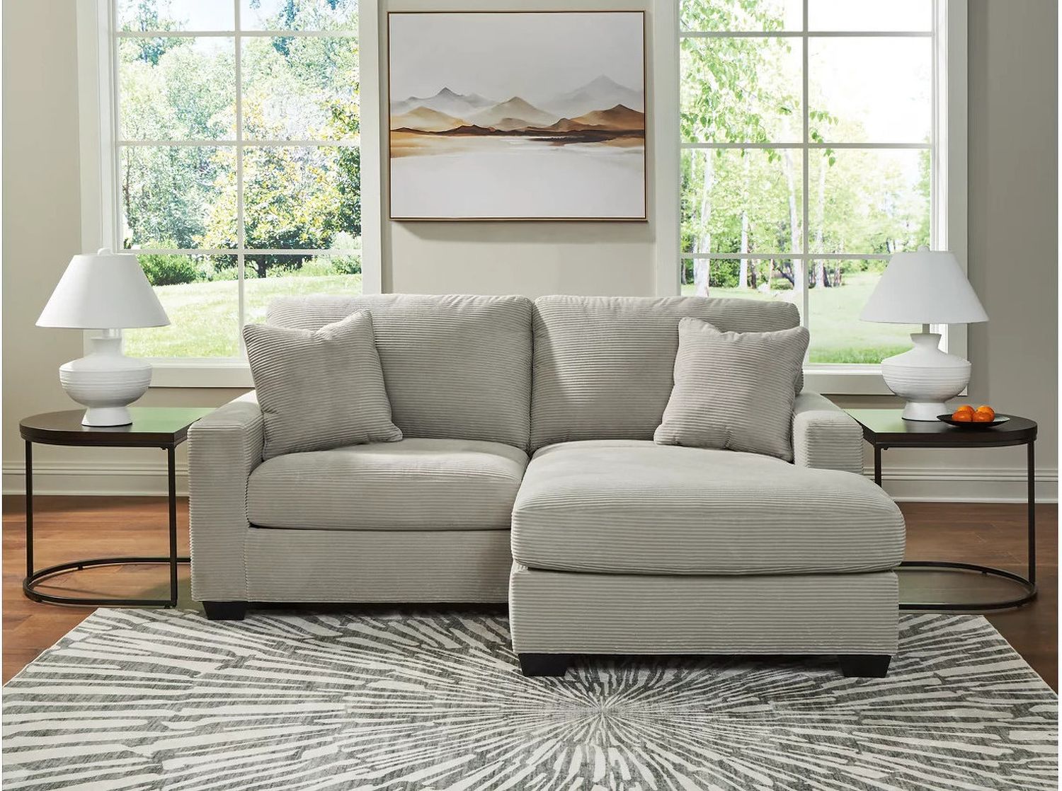 Ammon Sofa Chaise In Smoke NC3200518