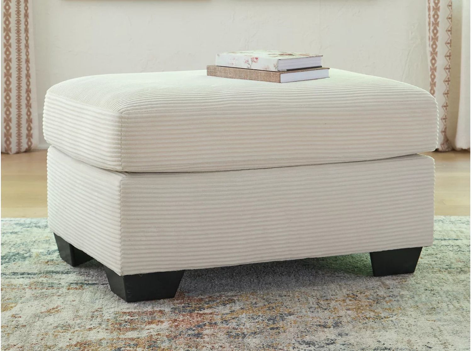Ammon Ottoman In Ivory NC3200614