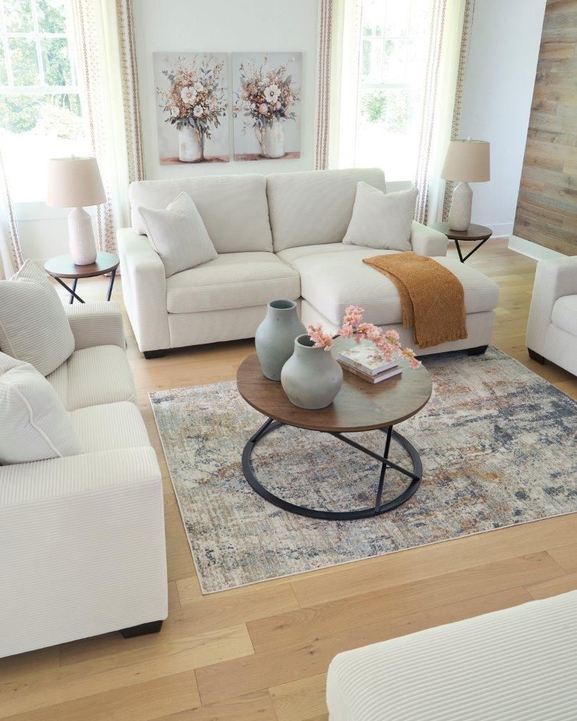 Ammon Sofa Chaise In Ivory NC3200618