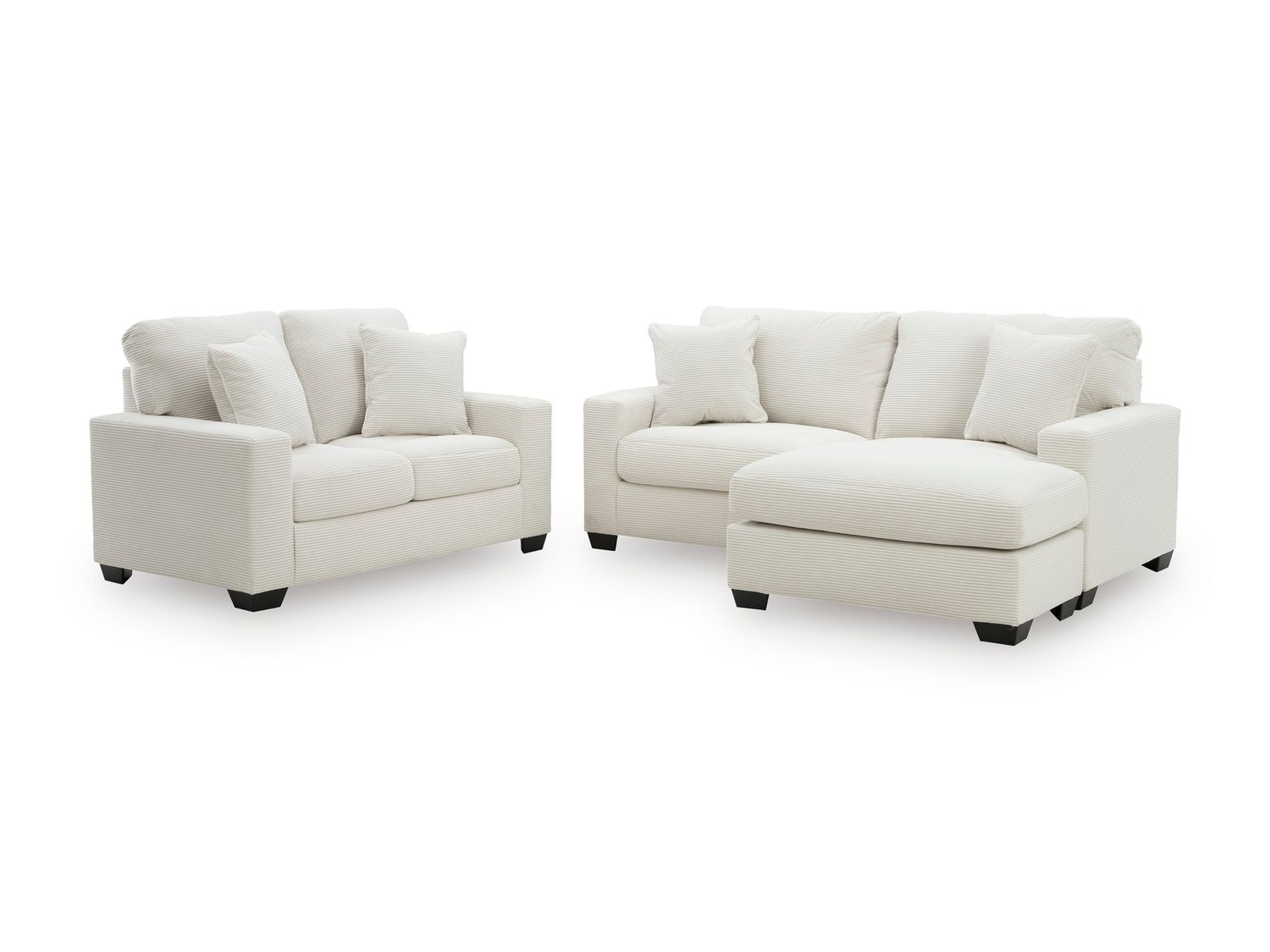 Ammon Sofa Chaise In Ivory NC3200618
