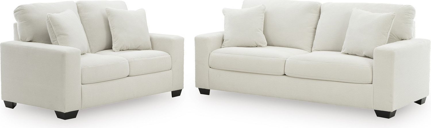 Ammon Living Room Set In Ivory NC32006U1