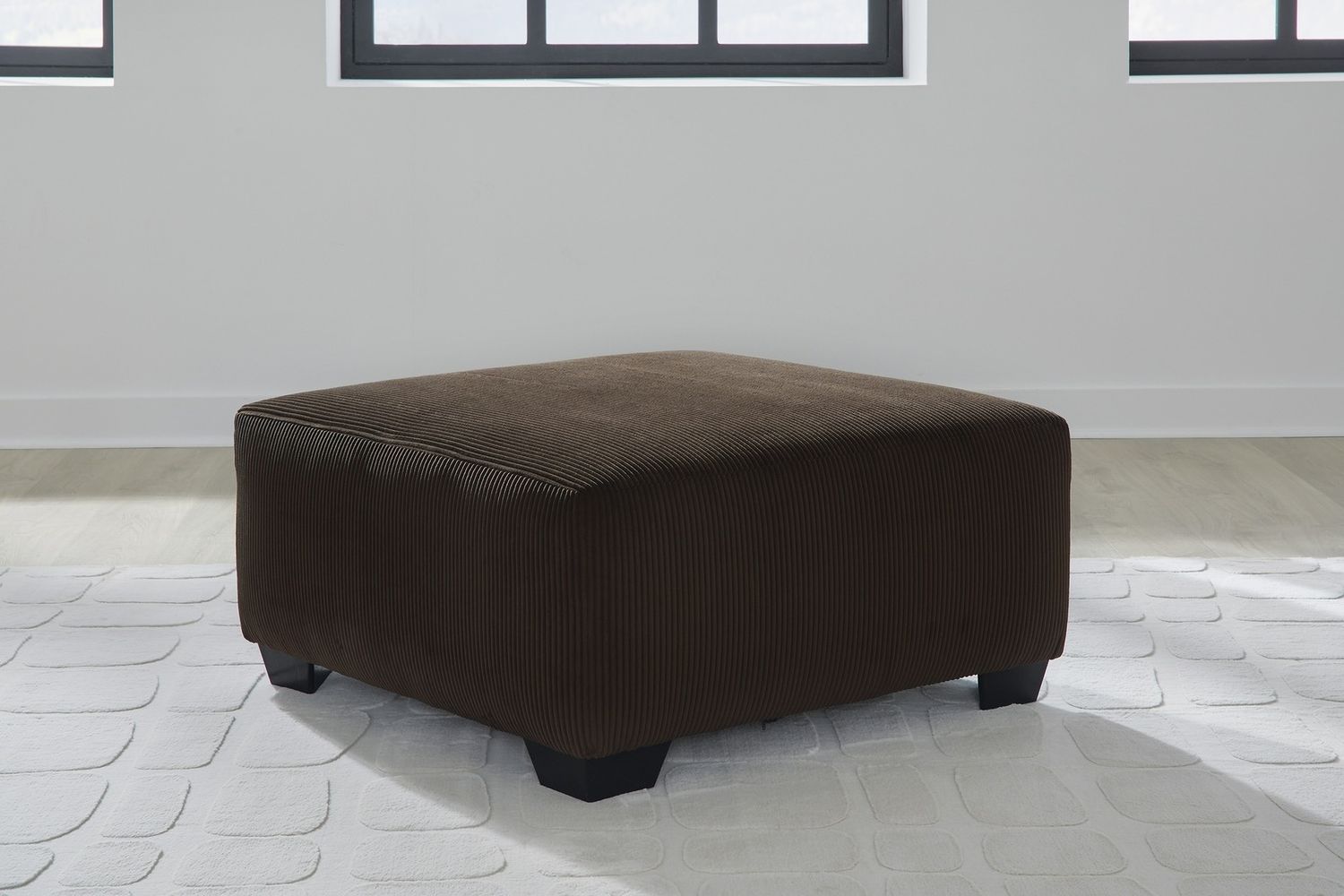 Firescrest Oversized Accent Ottoman In Chocolate NC3560308