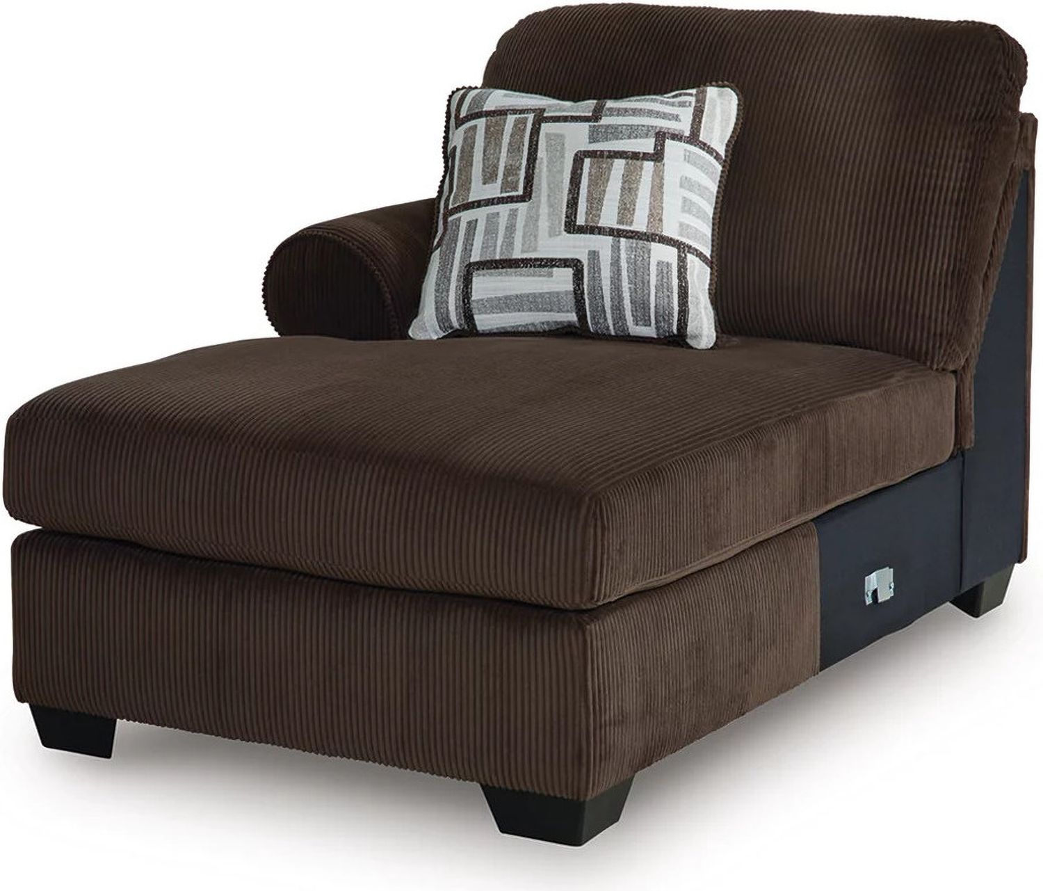 Firescrest 3-Piece LAF Sectional With Chaise In Chocolate NC35603S1
