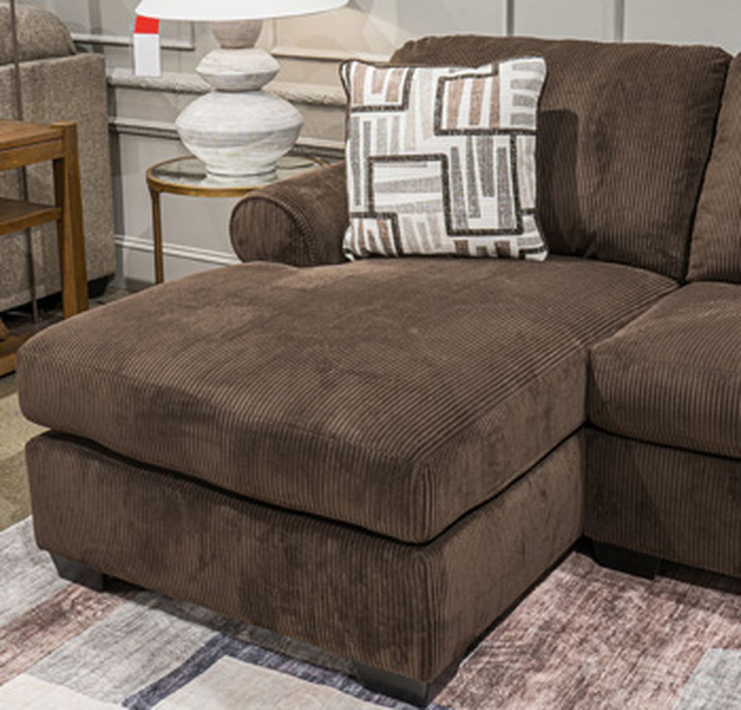 Firescrest 3-Piece LAF Sectional With Chaise In Chocolate NC35603S1