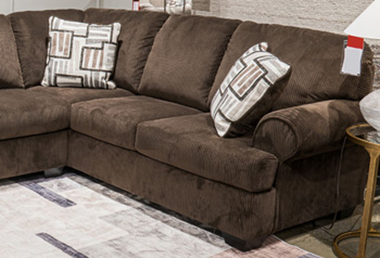 Firescrest 3-Piece LAF Sectional With Chaise In Chocolate NC35603S1