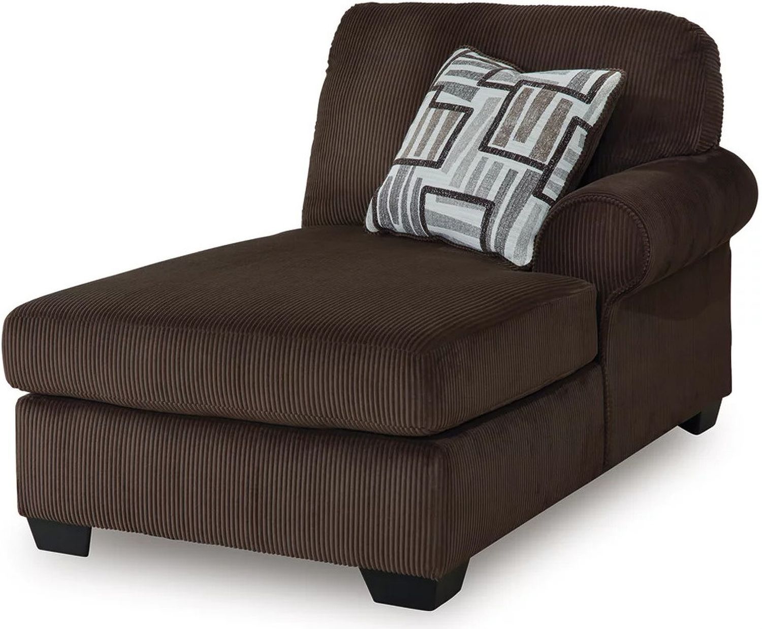 Firescrest 3-Piece RAF Sectional With Chaise In Chocolate NC35603S2
