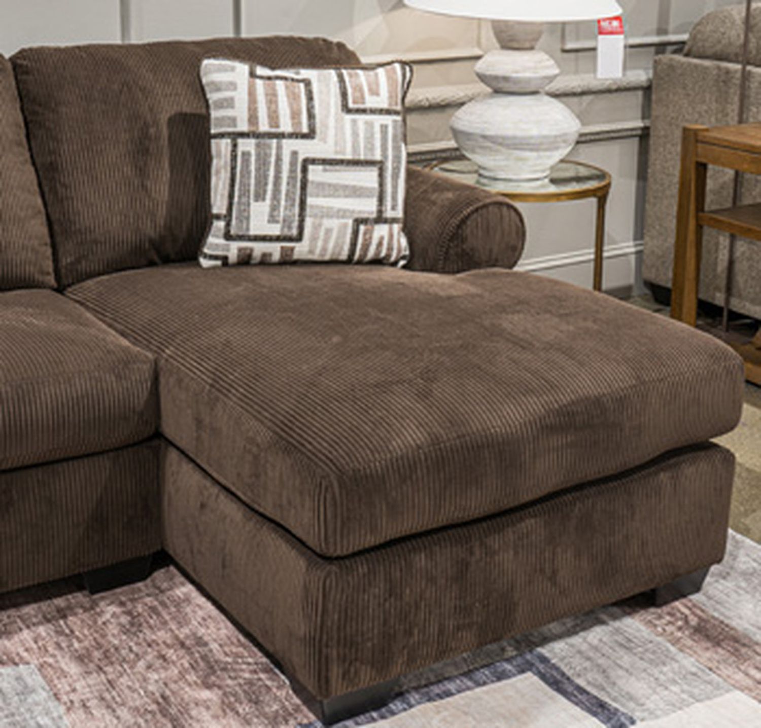 Firescrest 3-Piece RAF Sectional With Chaise In Chocolate NC35603S2
