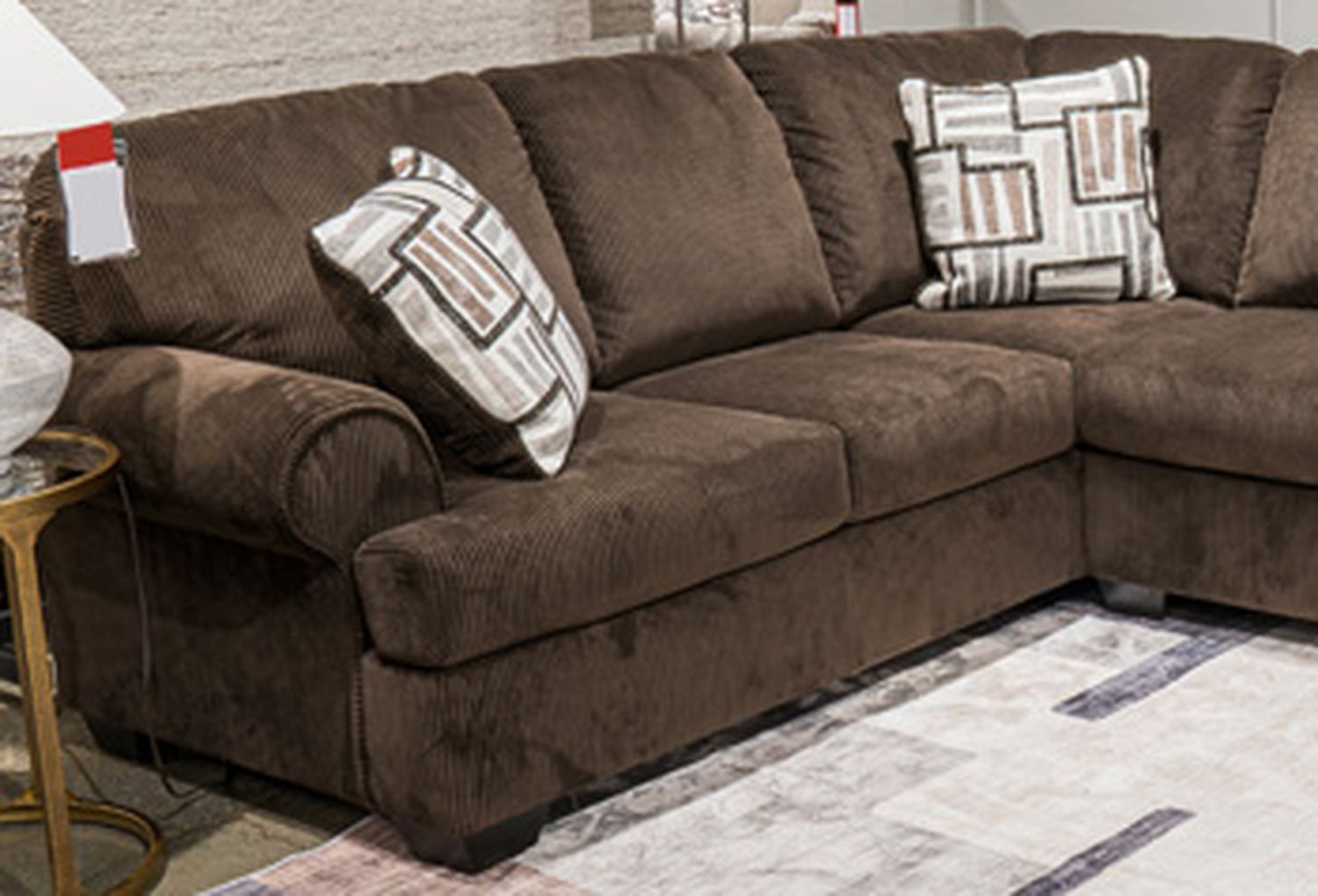 Firescrest 3-Piece RAF Sectional With Chaise In Chocolate NC35603S2