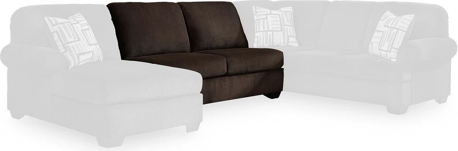 Firescrest 3-Piece Sectional With Double Chaise In Chocolate NC35603S3