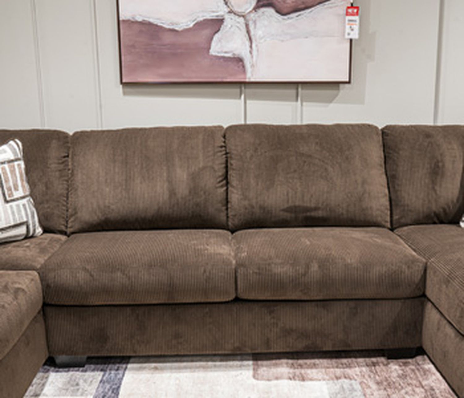 Firescrest 3-Piece Sectional With Double Chaise In Chocolate NC35603S3
