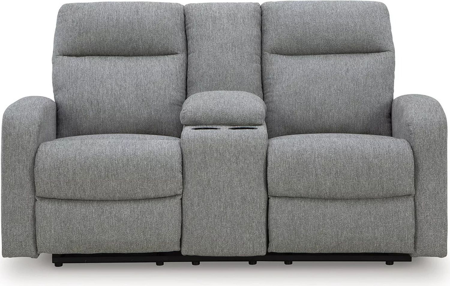 Carrigan Lane Reclining Loveseat with Console In Sterling NC4220494