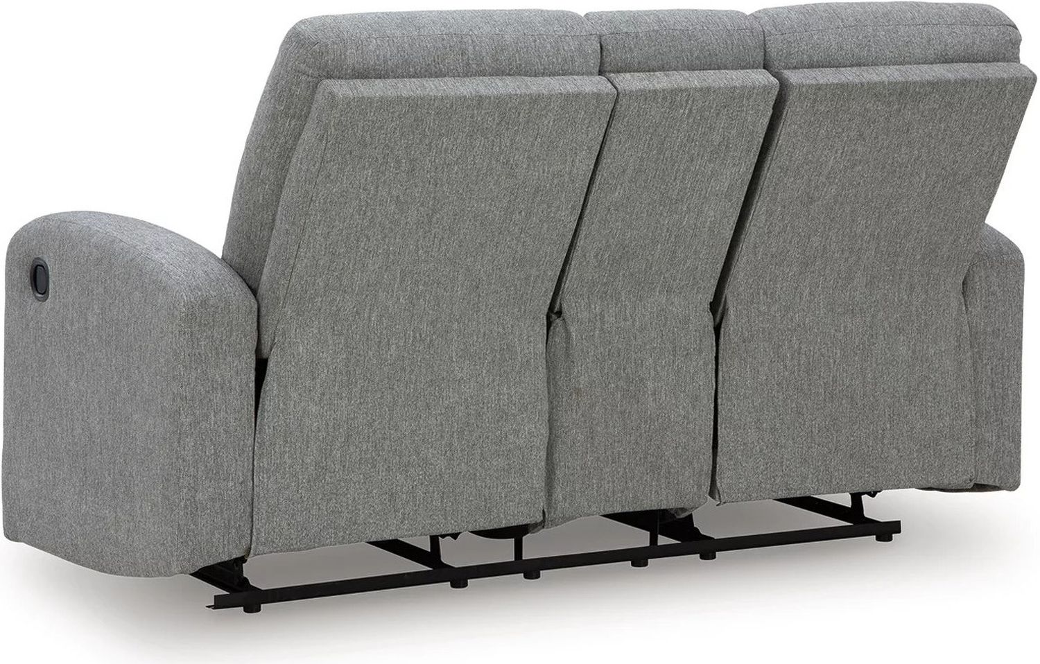 Carrigan Lane Reclining Loveseat with Console In Sterling NC4220494