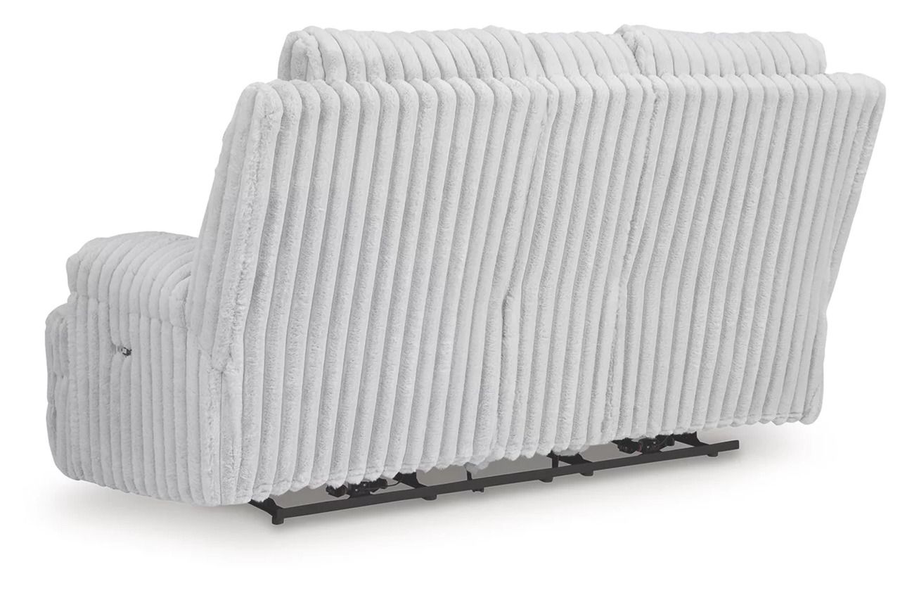 Higgesbee Power Reclining Loveseat with Console In Alloy NC4280496