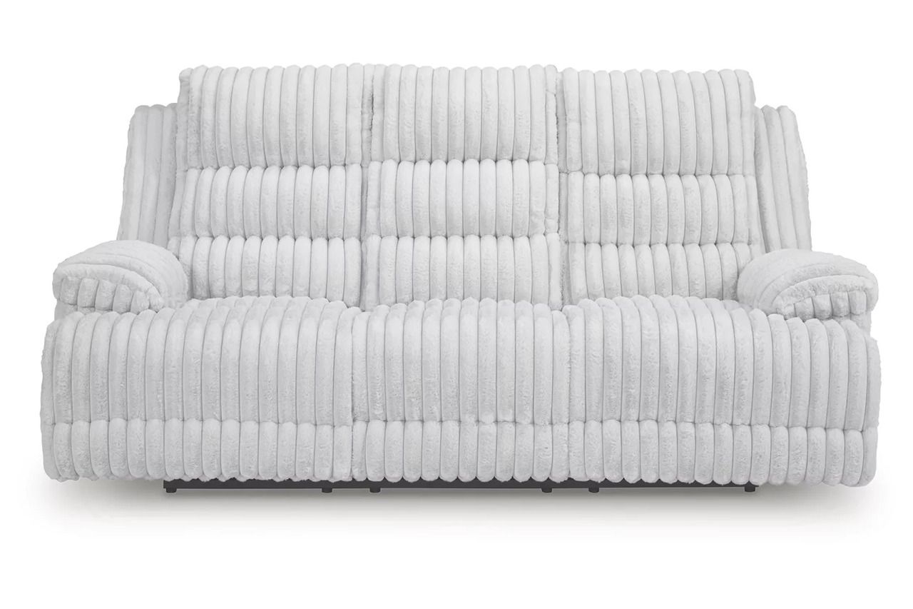 Higgesbee Power Reclining Sofa with Drop Down Table In Alloy NC4280499