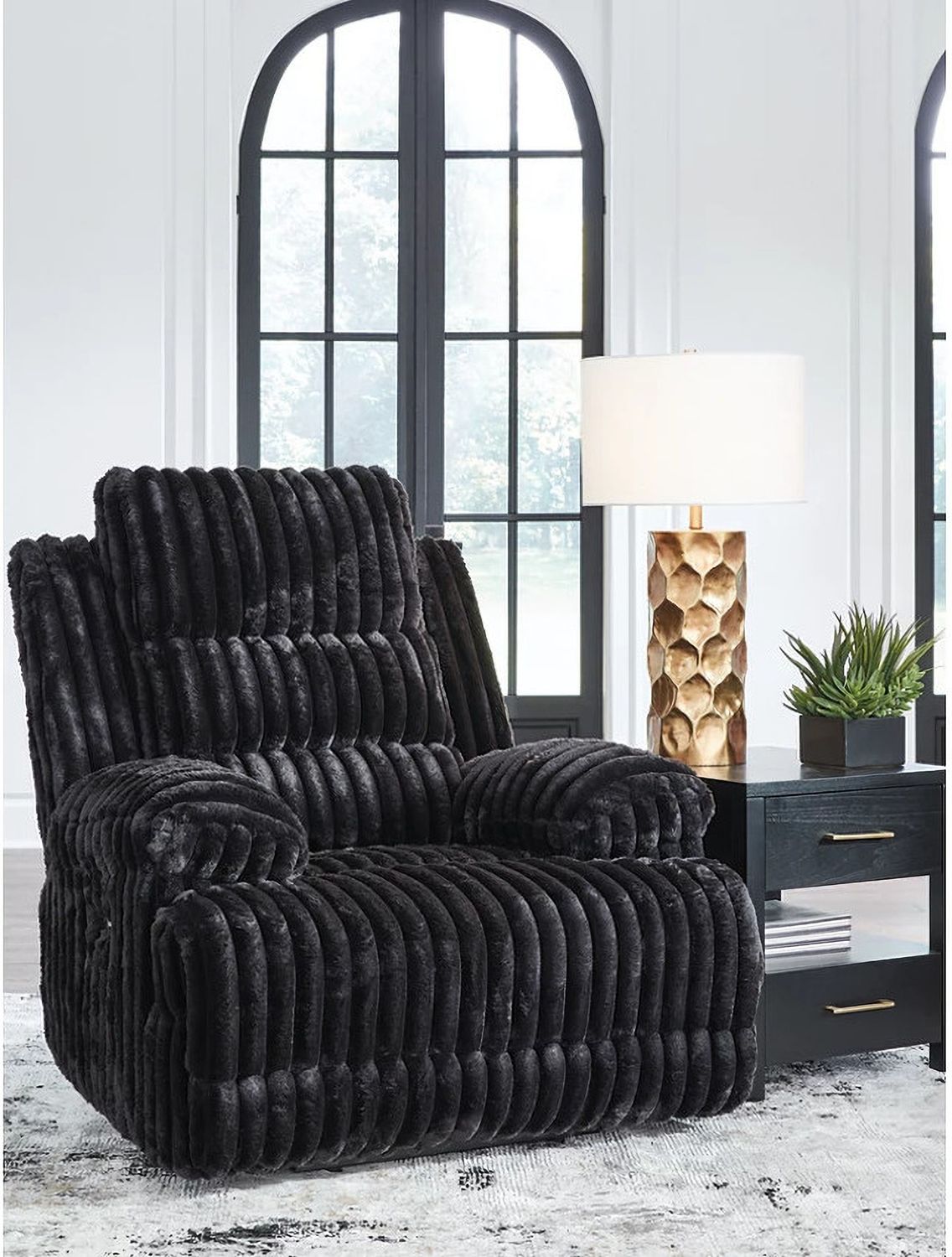 Higgesbee Recliner In Onyx NC4280506