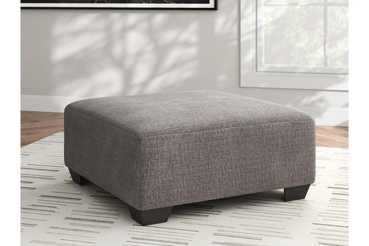 Newellen Oversized Accent Ottoman In Greystone NC4840508