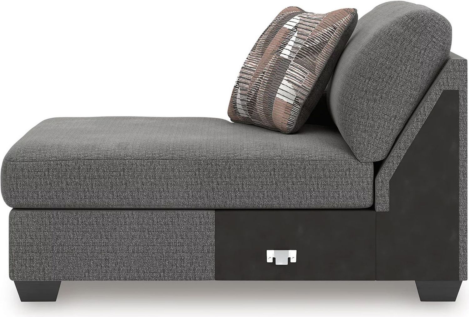 Newellen 3-Piece LAF Sectional With Chaise In Greystone NC48405S1