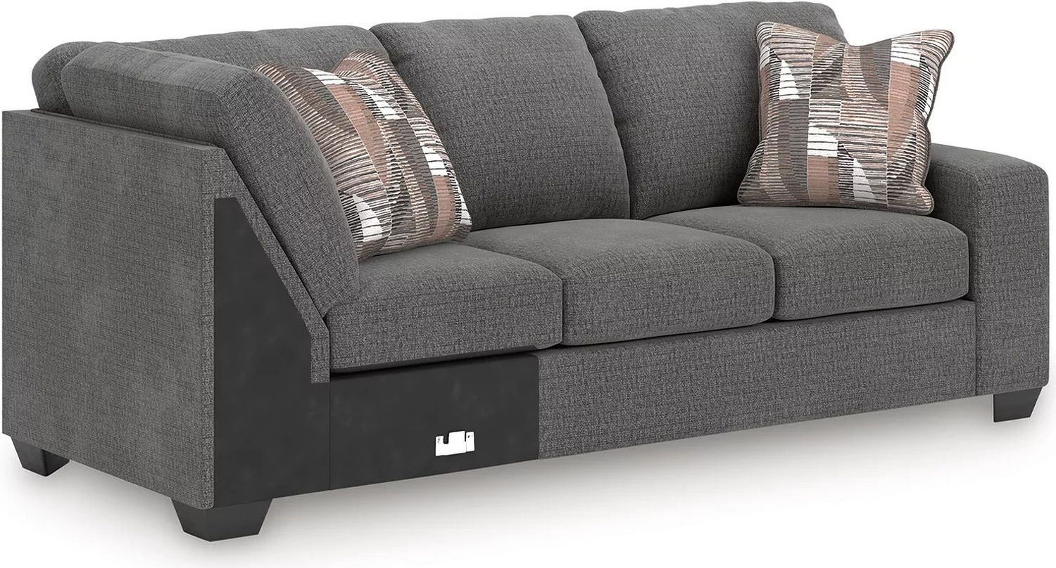 Newellen 3-Piece LAF Sectional With Chaise In Greystone NC48405S1