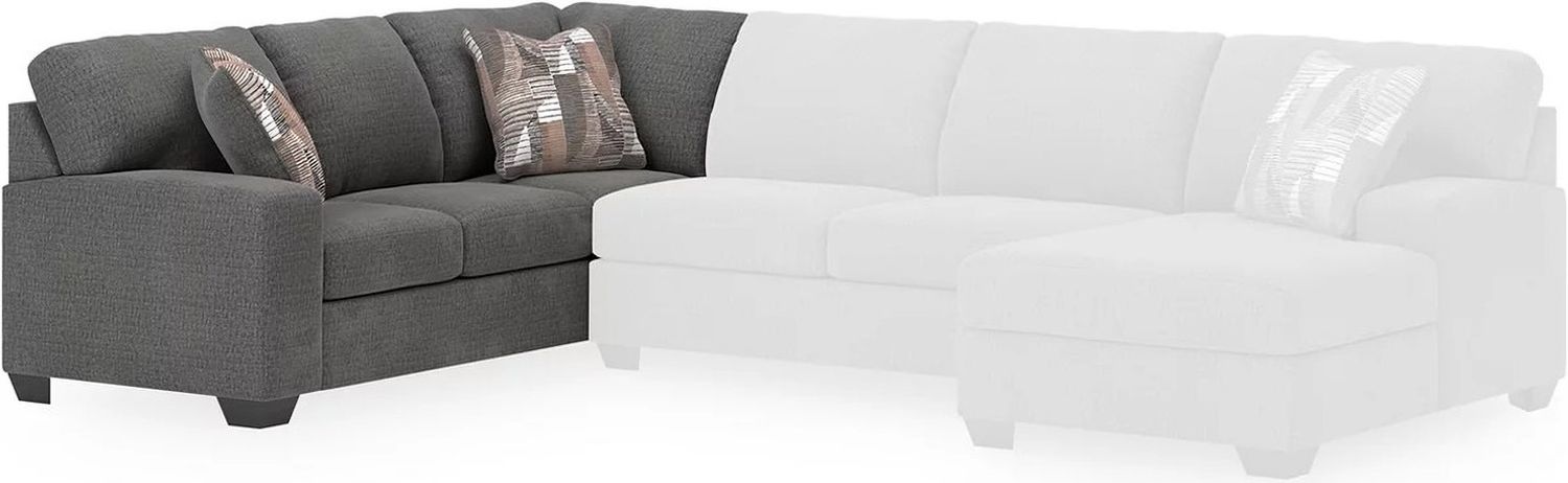 Newellen 3-Piece RAF Sectional With Chaise In Greystone NC48405S2