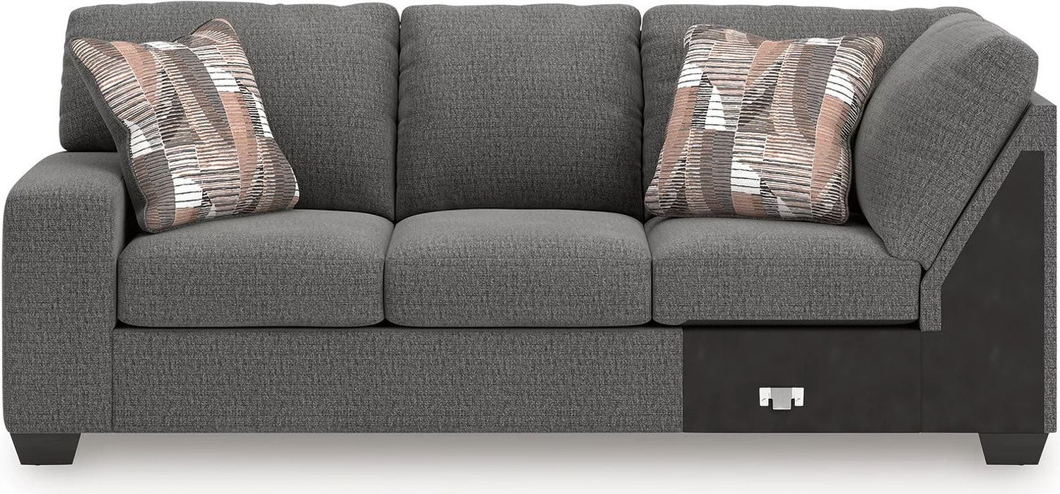 Newellen 3-Piece RAF Sectional With Chaise In Greystone NC48405S2
