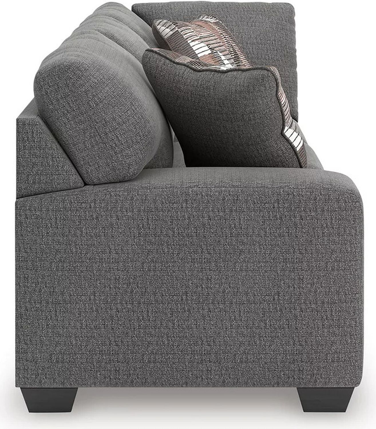 Newellen 3-Piece RAF Sectional With Chaise In Greystone NC48405S2
