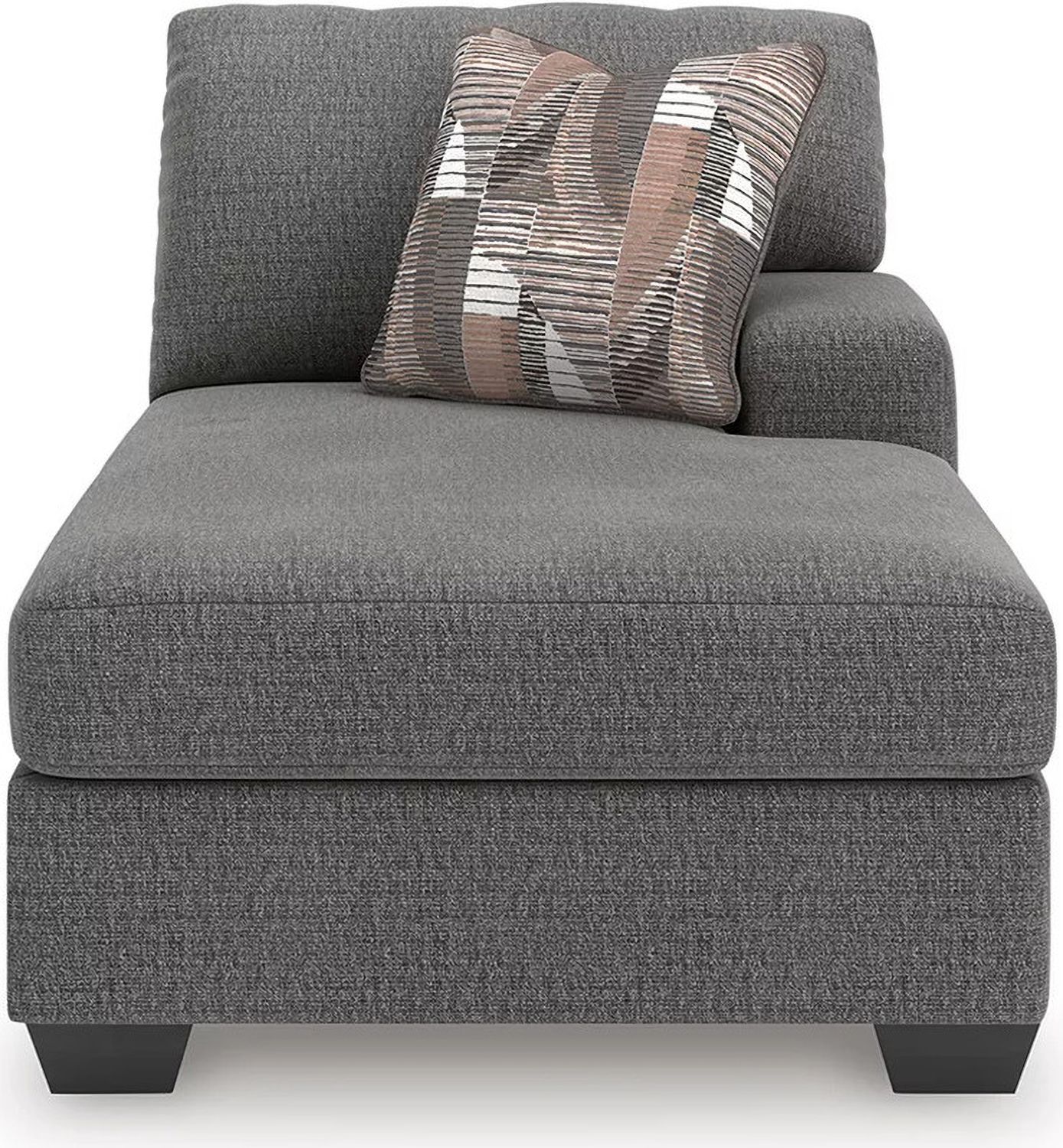 Newellen 3-Piece RAF Sectional With Chaise In Greystone NC48405S2