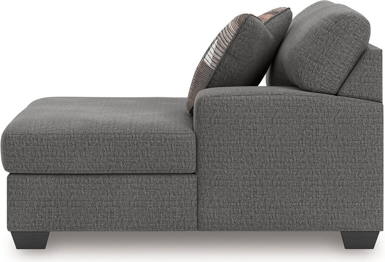 Newellen 3-Piece RAF Sectional With Chaise In Greystone NC48405S2