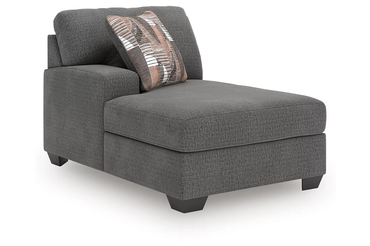 Newellen 3-Piece Sectional With Double Chaise In Greystone NC48405S3