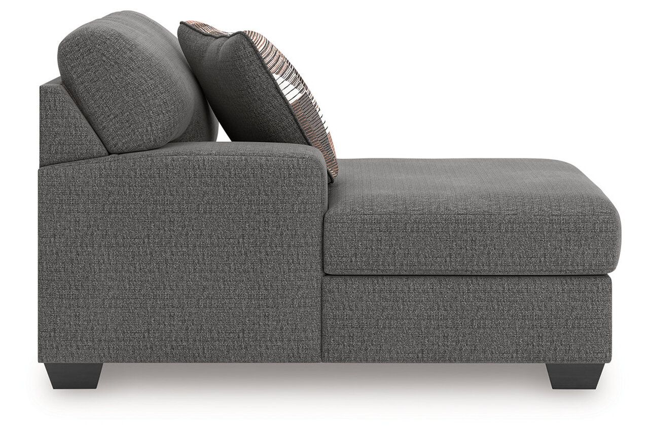 Newellen 3-Piece Sectional With Double Chaise In Greystone NC48405S3