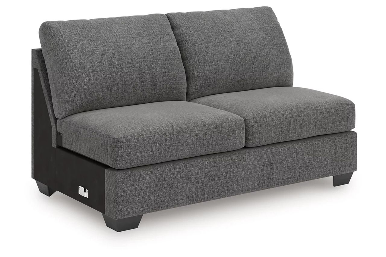 Newellen 3-Piece Sectional With Double Chaise In Greystone NC48405S3