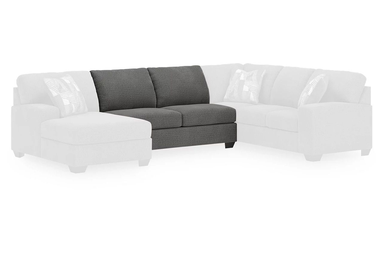 Newellen 3-Piece Sectional With Double Chaise In Greystone NC48405S3
