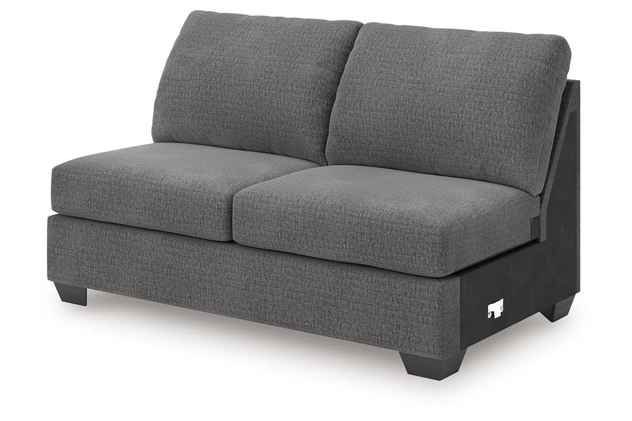 Newellen 3-Piece Sectional With Double Chaise In Greystone NC48405S3