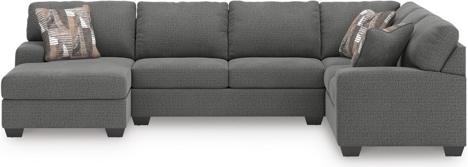 Newellen 3-Piece LAF Sleeper Sectional With Chaise In Greystone NC48405S5