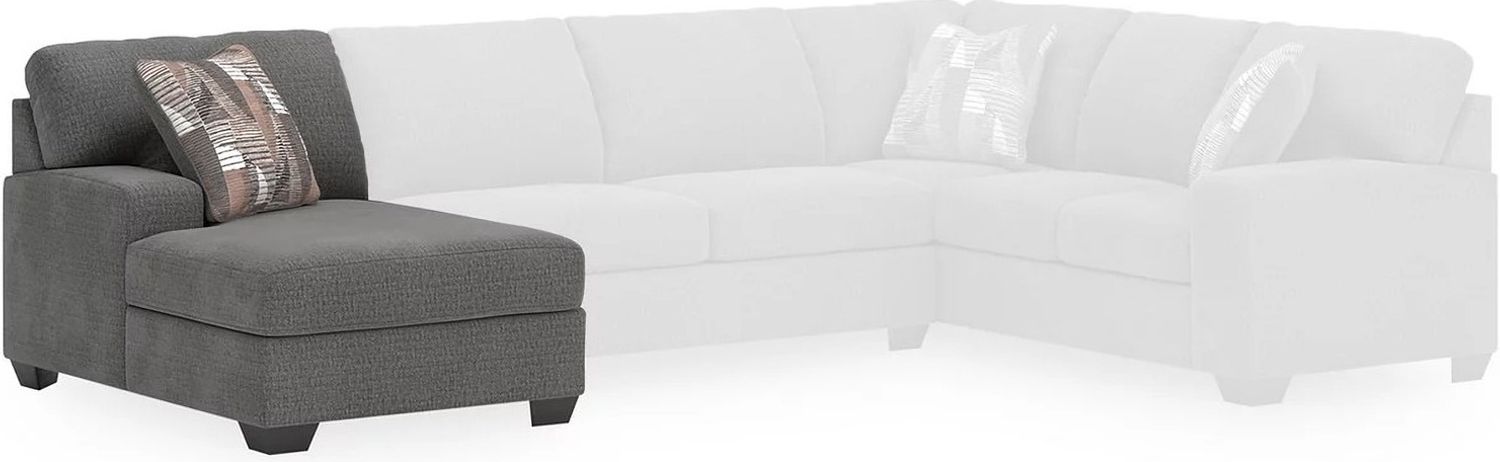 Newellen 3-Piece LAF Sleeper Sectional With Chaise In Greystone NC48405S5