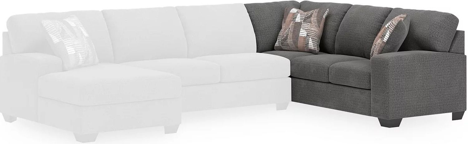 Newellen 3-Piece LAF Sleeper Sectional With Chaise In Greystone NC48405S5