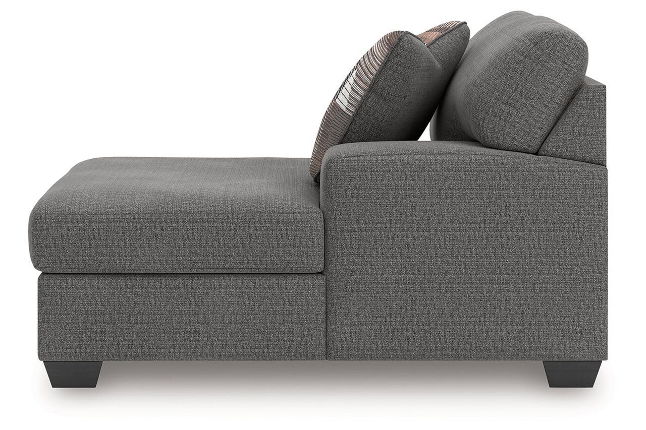 Newellen 3-Piece RAF Sleeper Sectional With Chaise In Greystone NC48405S6