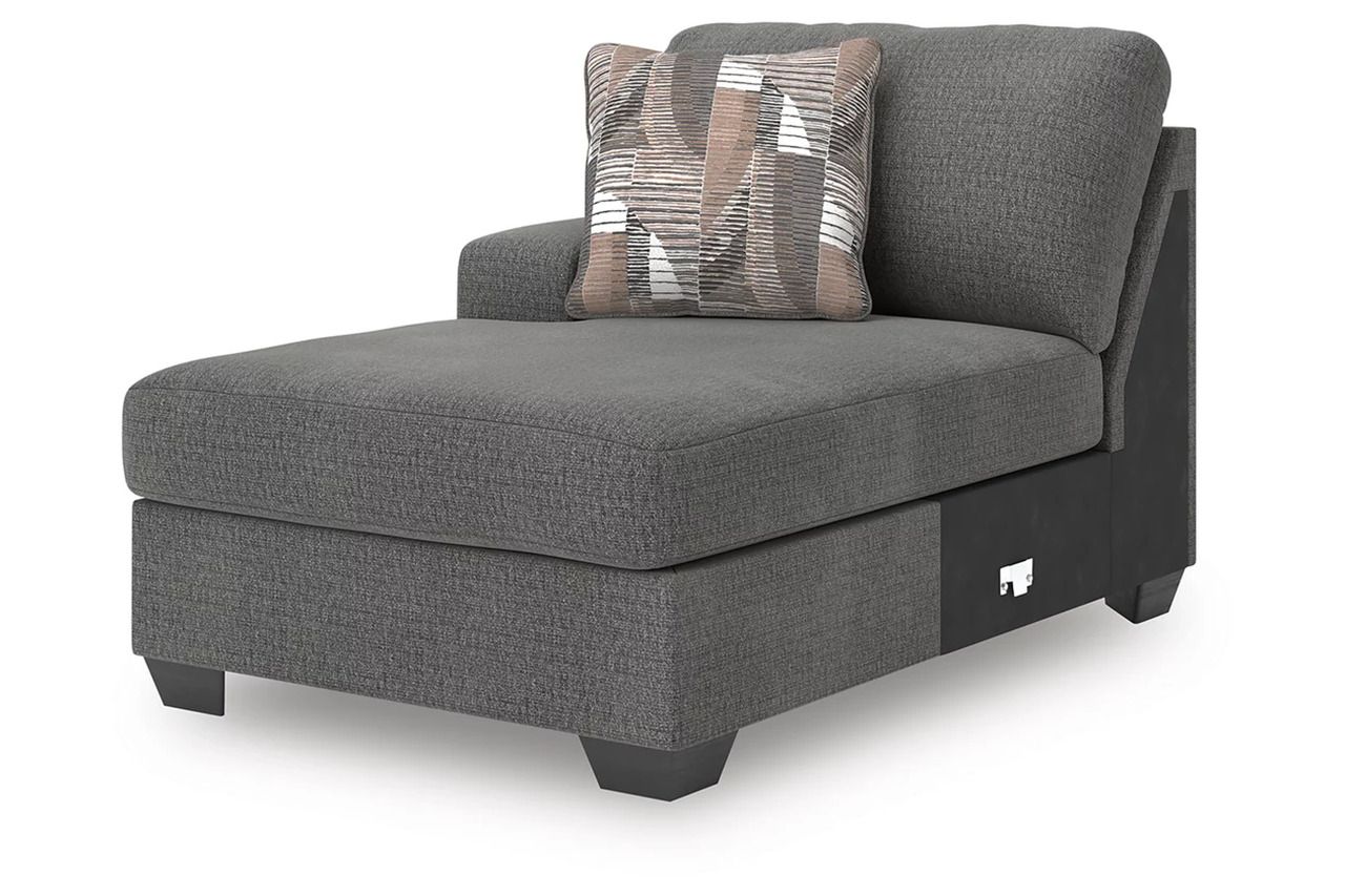 Newellen 3-Piece Sleeper Sectional With Double Chaise In Greystone NC48405S7