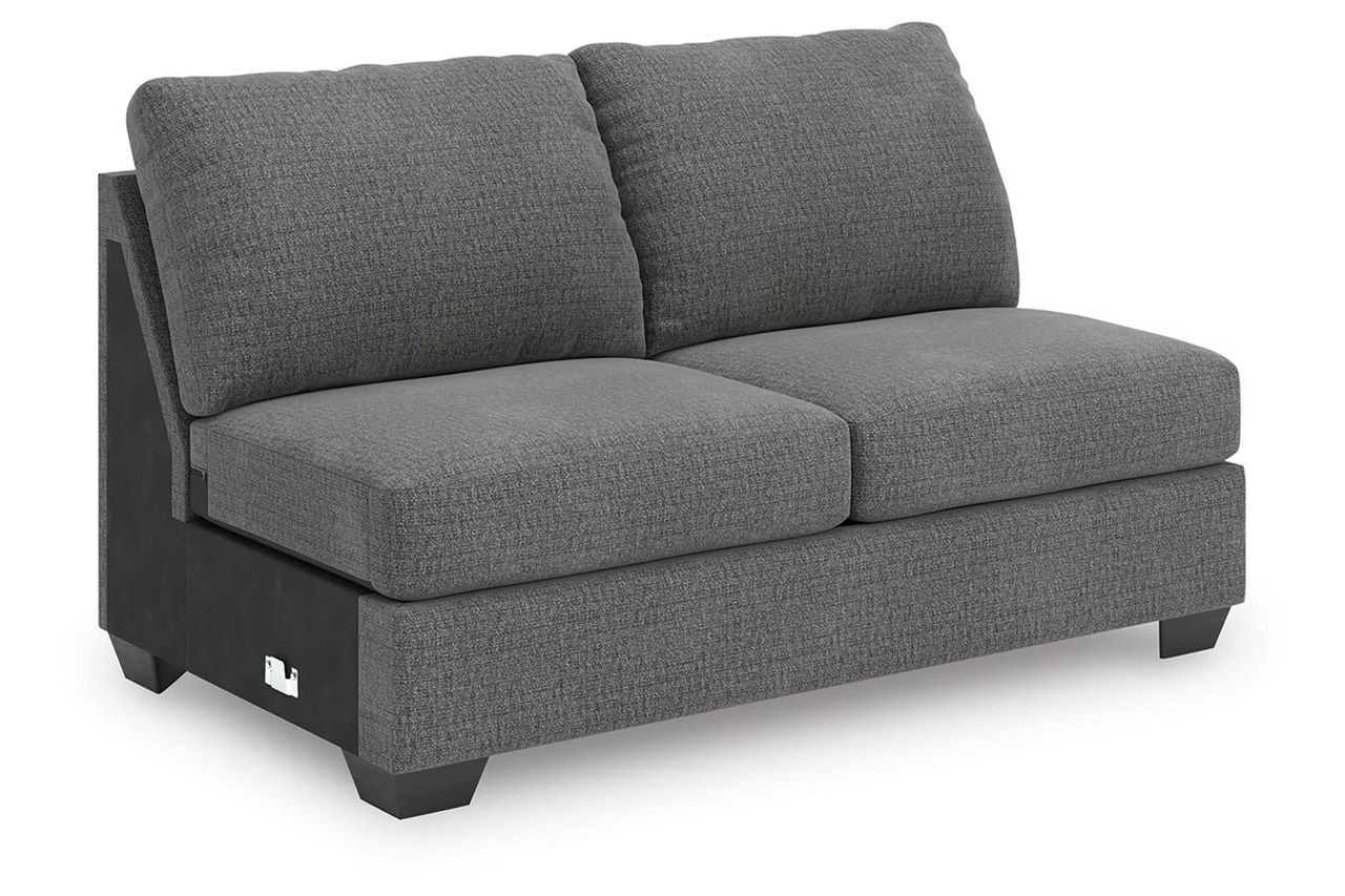Newellen 3-Piece Sleeper Sectional With Double Chaise In Greystone NC48405S7