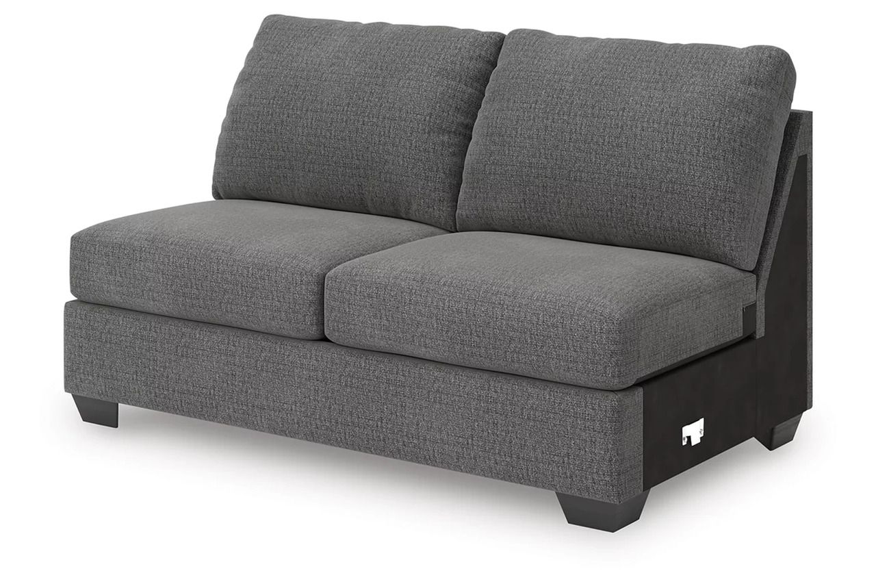 Newellen 3-Piece Sleeper Sectional With Double Chaise In Greystone NC48405S7