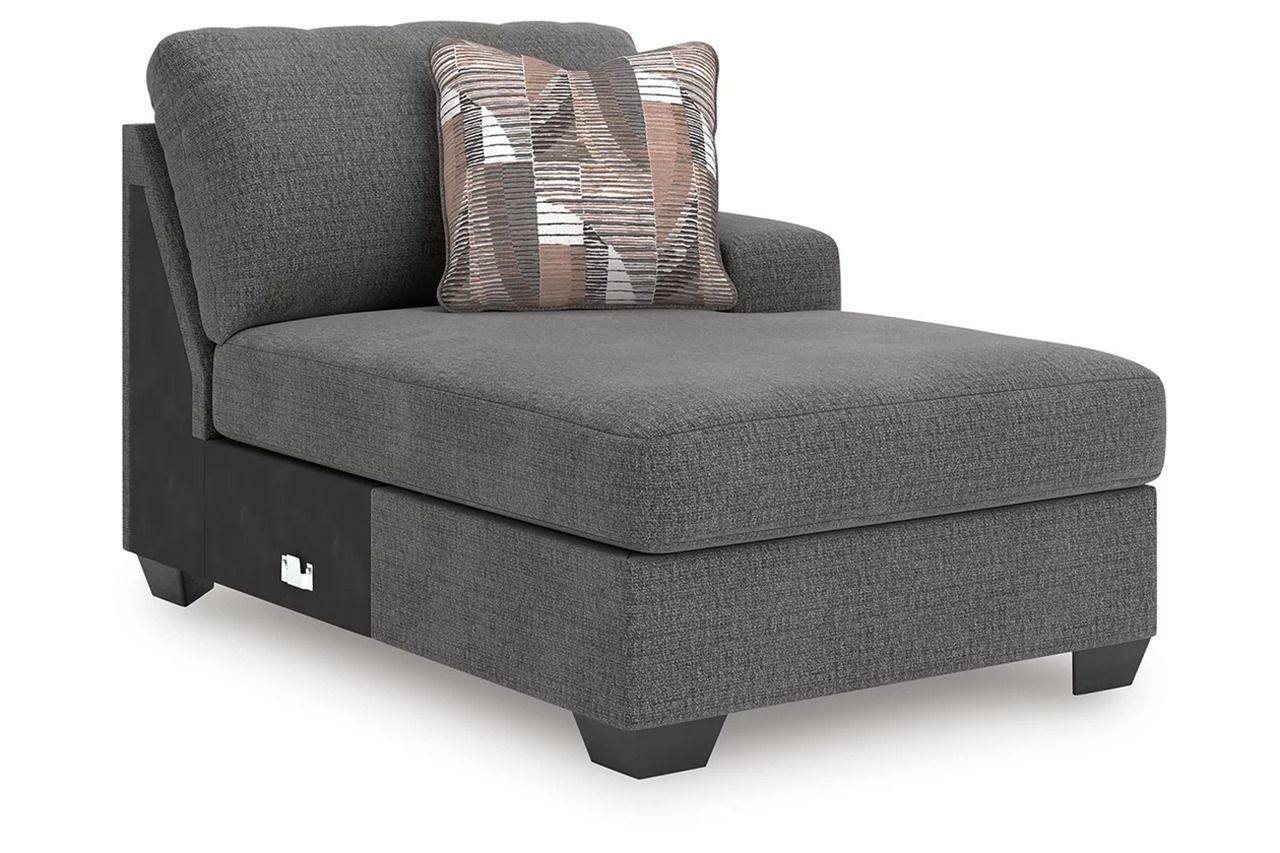 Newellen 3-Piece Sleeper Sectional With Double Chaise In Greystone NC48405S7