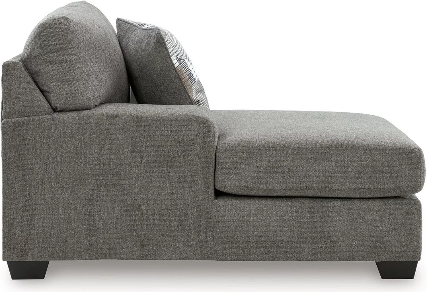 Revenna 3-Piece Sectional and Oversized Ottoman In Greystone NC48405U1