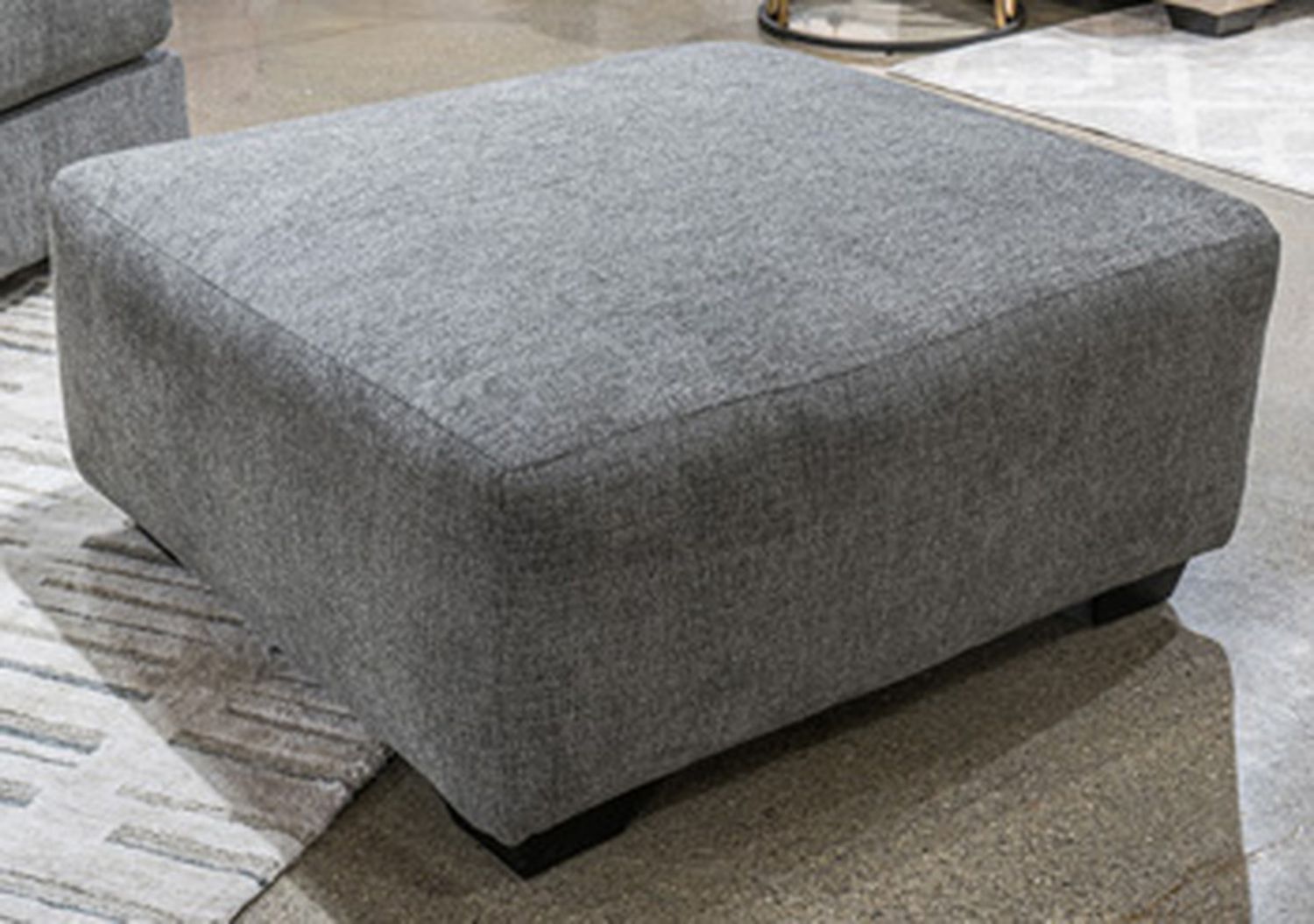 Revenna 3-Piece Sectional and Oversized Ottoman In Greystone NC48405U1