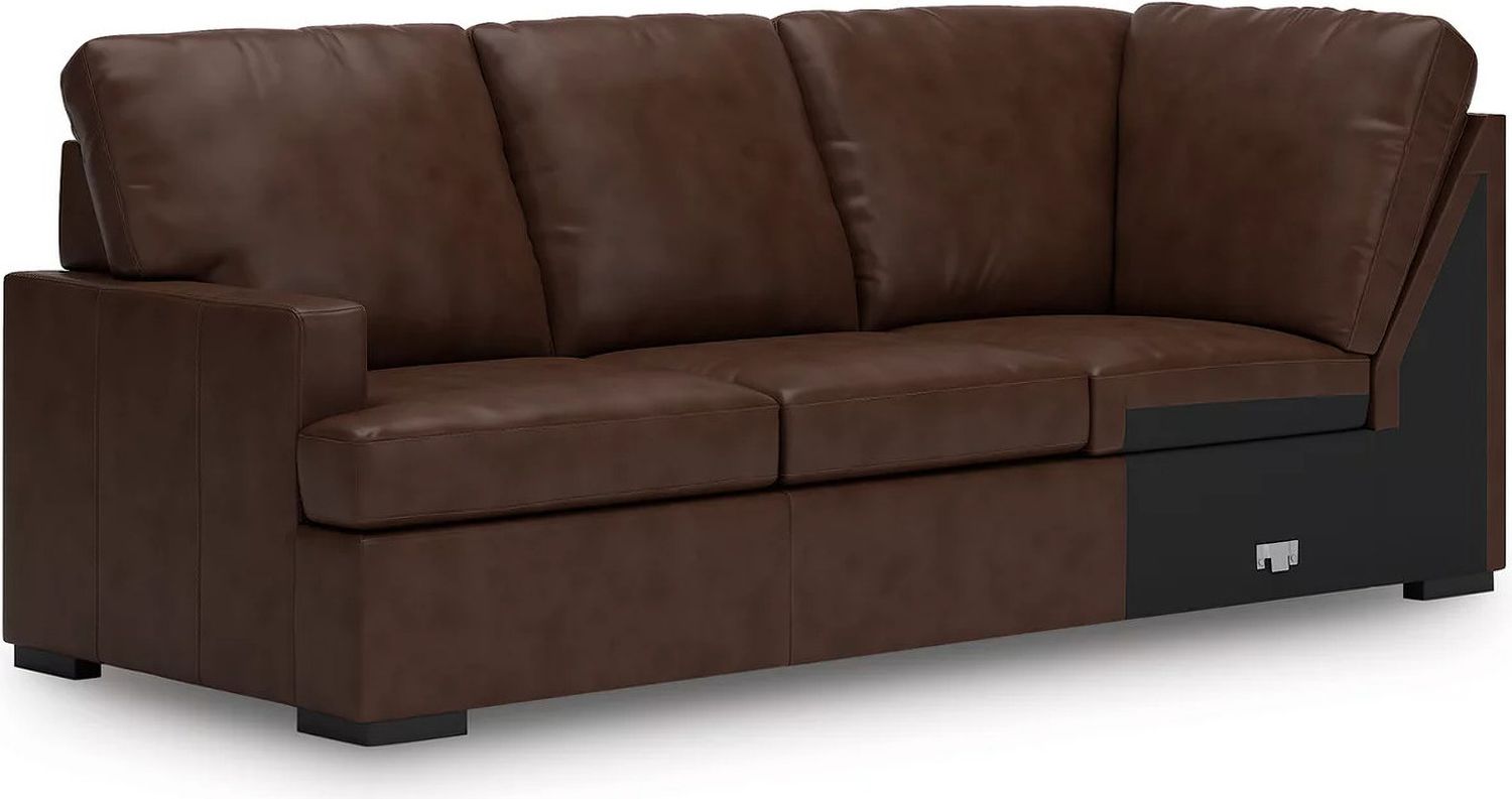 Dorracaster 3 Piece Sectional with Chaise In Coffee NC48504S1
