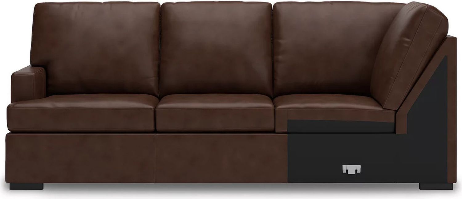 Dorracaster 3 Piece Sectional with Chaise In Coffee NC48504S1