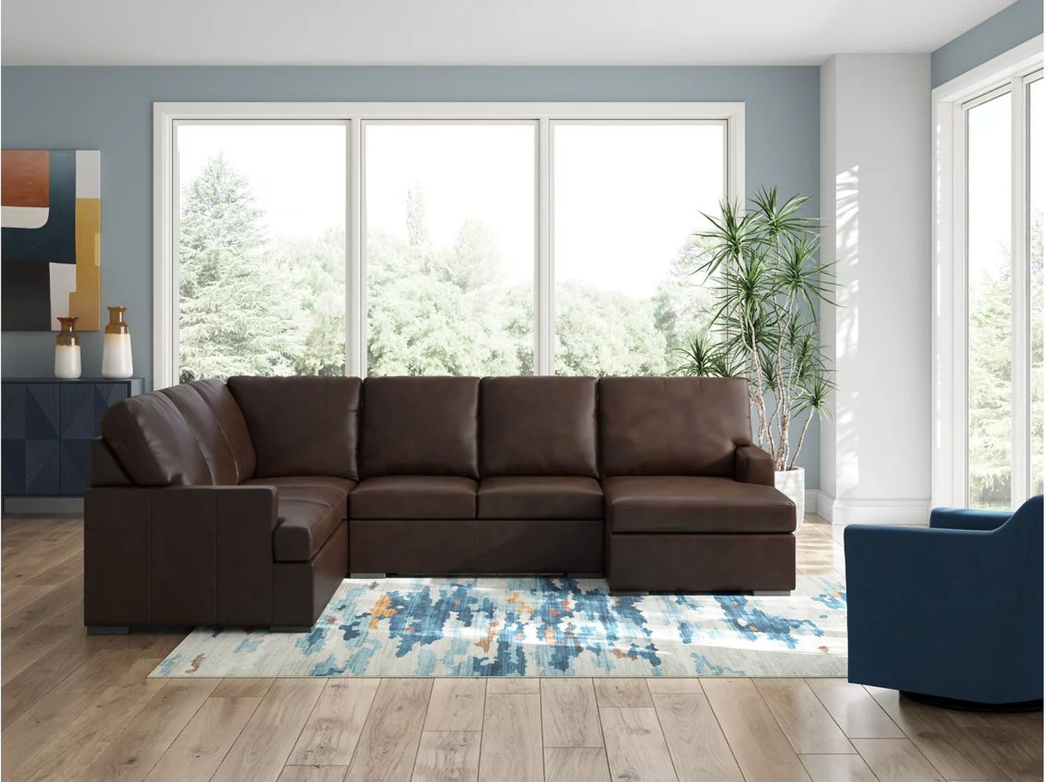 Dorracaster 3 Piece Sectional with Chaise In Coffee NC48504S1