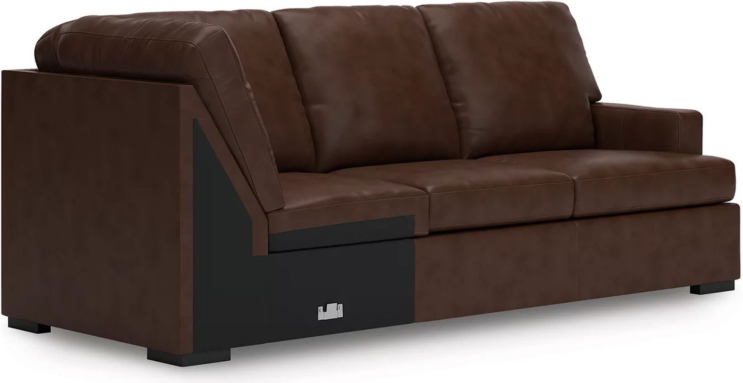 Dorracaster 3-Piece Sectional with Chaise In Coffee NC48504S2