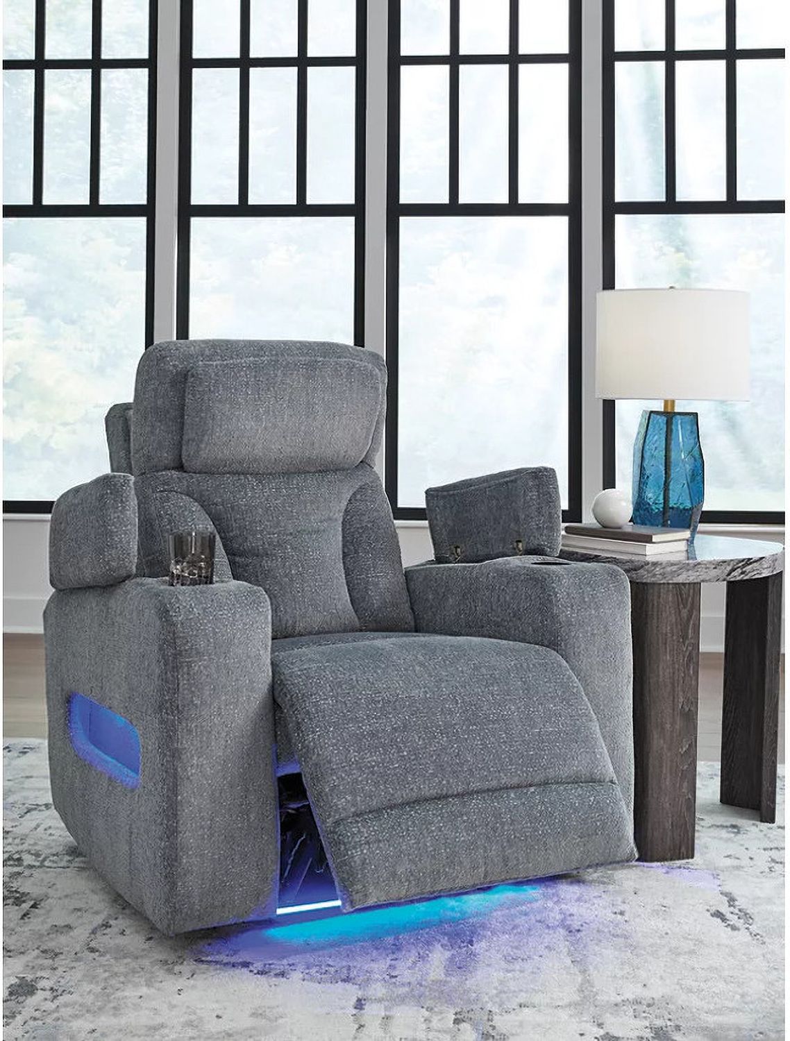 RiverTest Power Recliner In Steel NC4980213