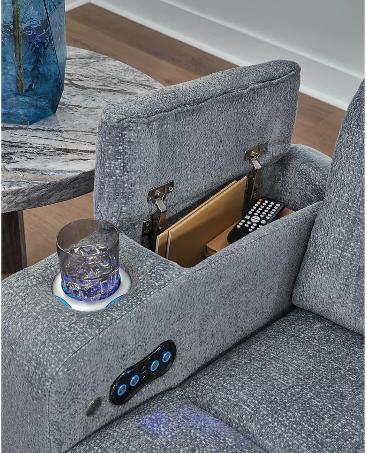 RiverTest Power Recliner In Steel NC4980213