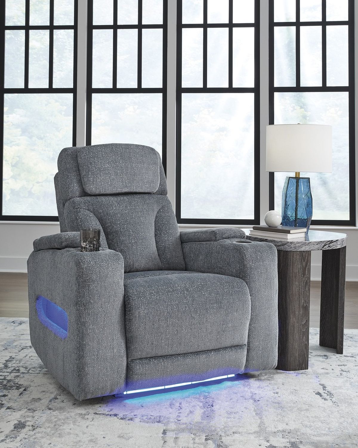 RiverTest Power Recliner In Steel NC4980213